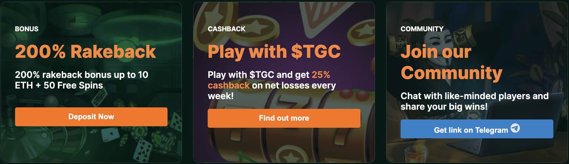 TG Casino Bonussen