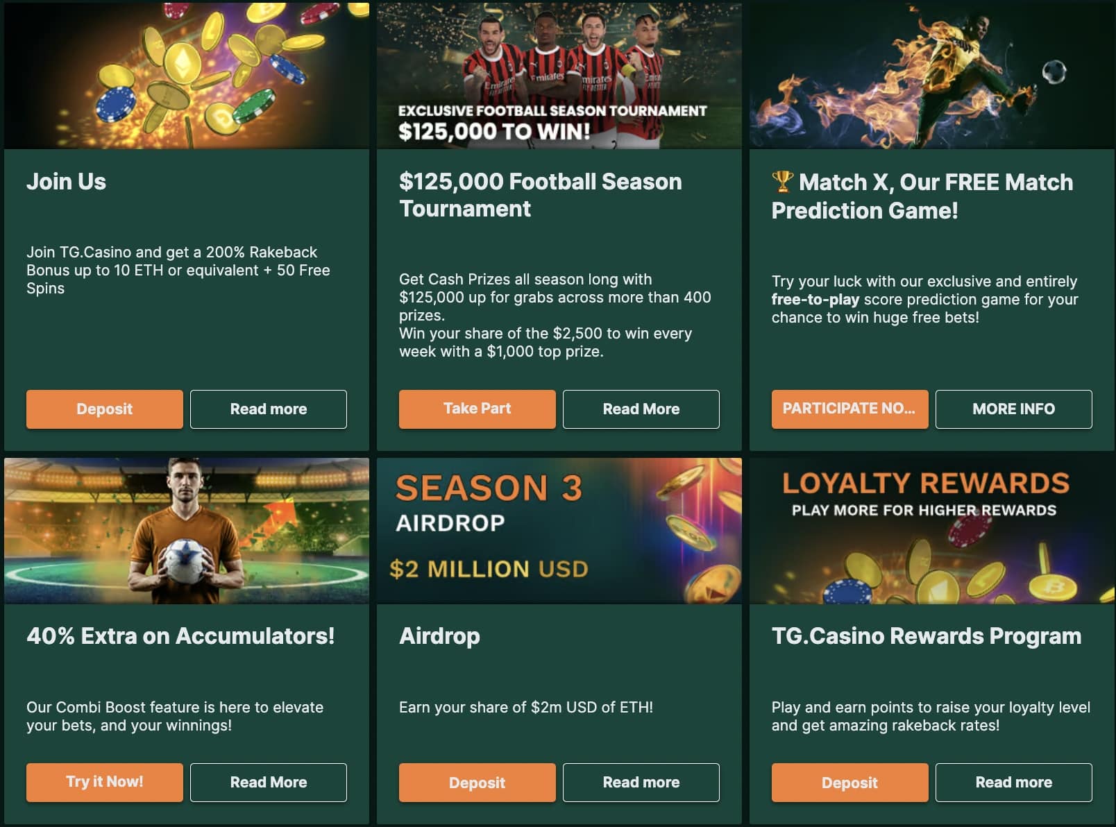 welkomstbonussen bij tg casino